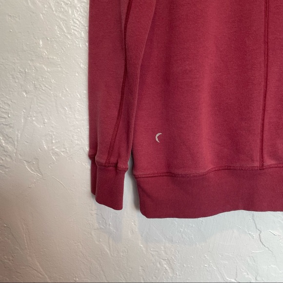 Zyia Oh So Soft Hoodie sweatshirt Tibetan Red Burgundy Medium - Picture 6 of 6